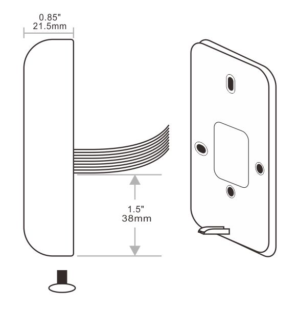 Metal RFID Card Reader Product Size